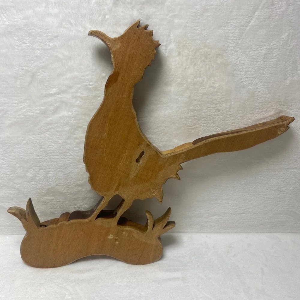Vintage Wooden Roadrunner‎ Wall Art Southwestern Desert Decor